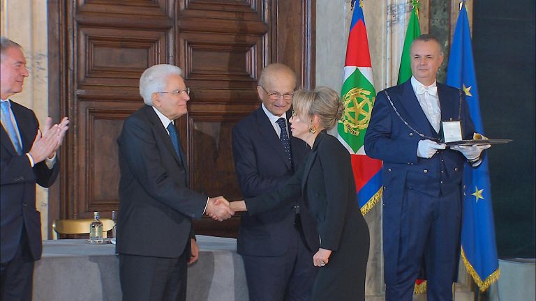 Quirinale, the ceremony of awarding the insignia of Knighthood of the Order