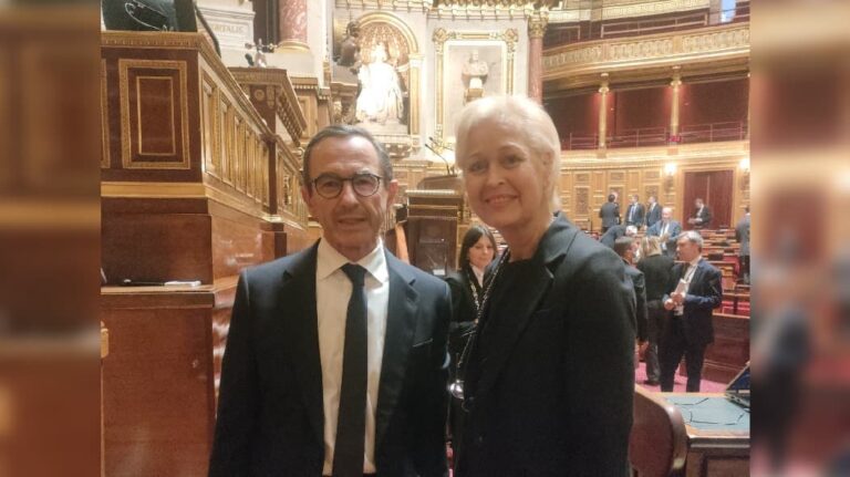 Compiègne. Senator Valente-Le Hir supports Philippe Marini for paintball and drones against motorcycle rodeos