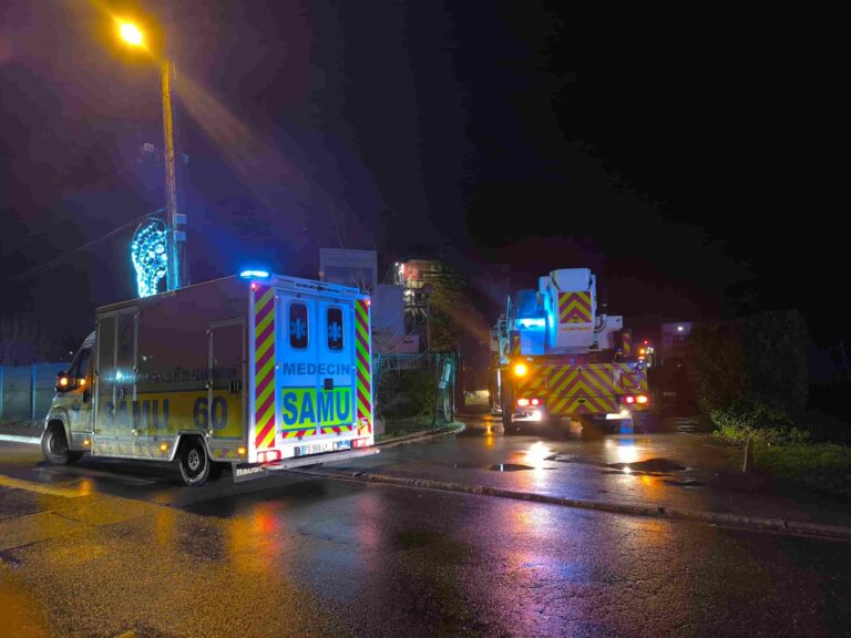 Mounter. Emergency services present in force at the Coallia home