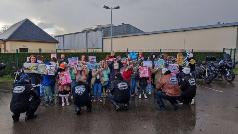 Grandvilliers. Les Motards de l’Oise offer gifts to children in difficulty