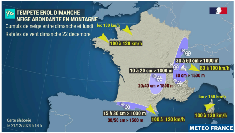 The Oise on alert for storms and winds this Sunday