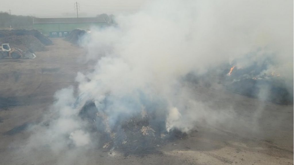 Méru's firefighters come to inspect fire every day, in particular by controlling temperatures, via a drone. (Photo: Dreal)