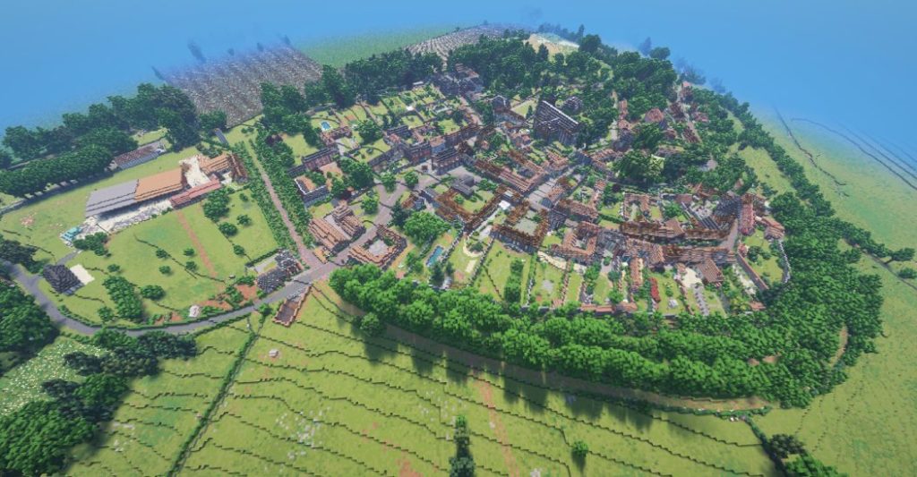 Goulven Quéré, a 25-year-old Breton, recreated the entire village of Gerberoy on the video game Minecraft.