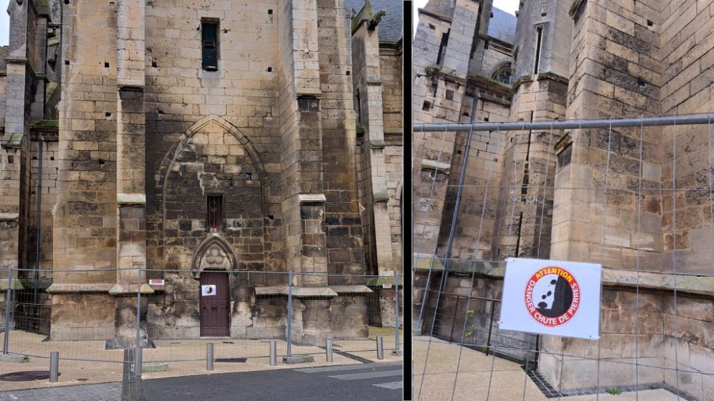 The belfry of the Chambly church needs to be redone. But for this, the city needs subsidies. (Photos DR)