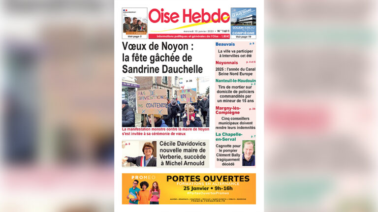 Oise Hebdo for this Wednesday, January 15, available in digital edition and at your newsagents