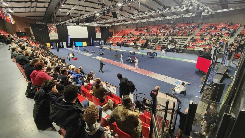Photo of the Elispace in fencing mode from the IDGs during the individual competition.