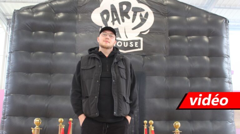 Andeville. Joris Pierrot launches his inflatable nightclub to install in the garden