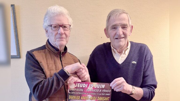 Compiègne. Yvon Delarue and Serge Pointin restart the big balls and dancing afternoon